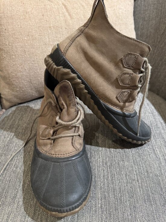 Sorel Shoes - Sorel Out N About Duck Boots Brown Leather Sz 9.5